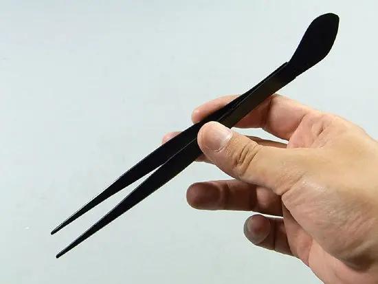 Straight Point Tweezers (w/ spatula) CB Tools